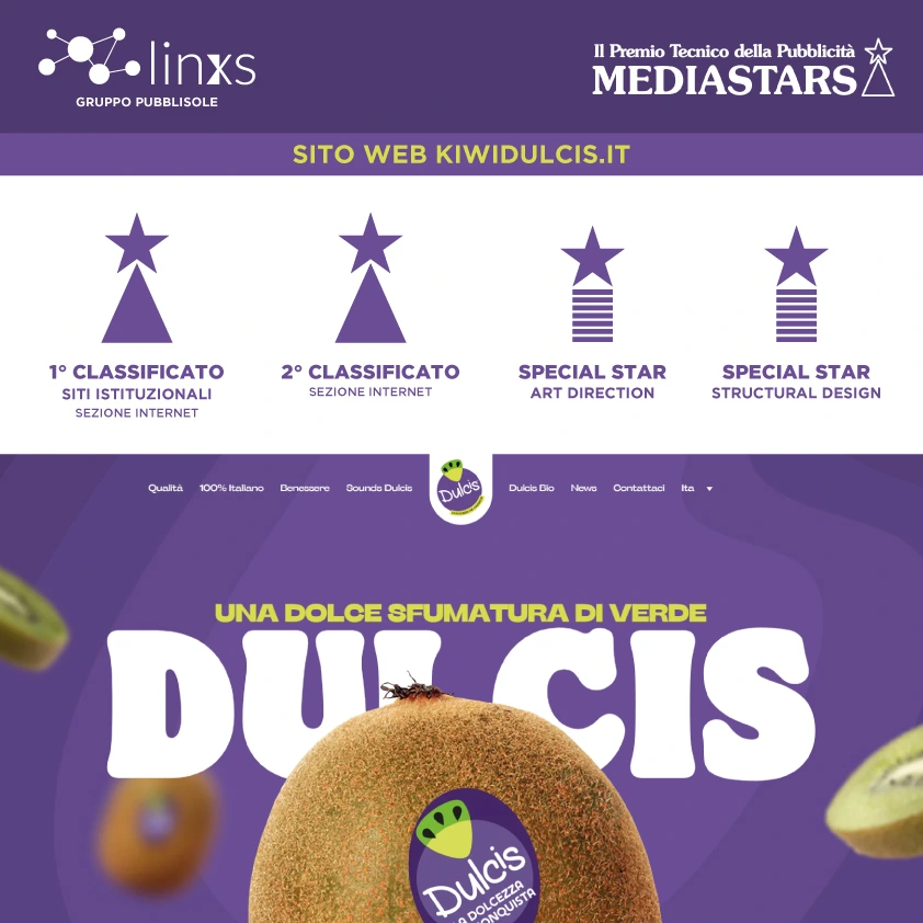 Kiwi Dulcis Premio Mediastars Pubblisole